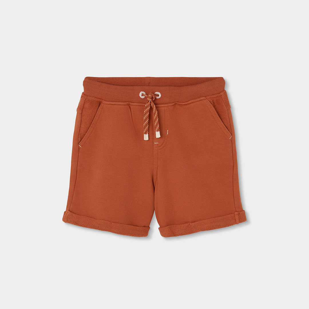 Short felpa leggera bambino arancio