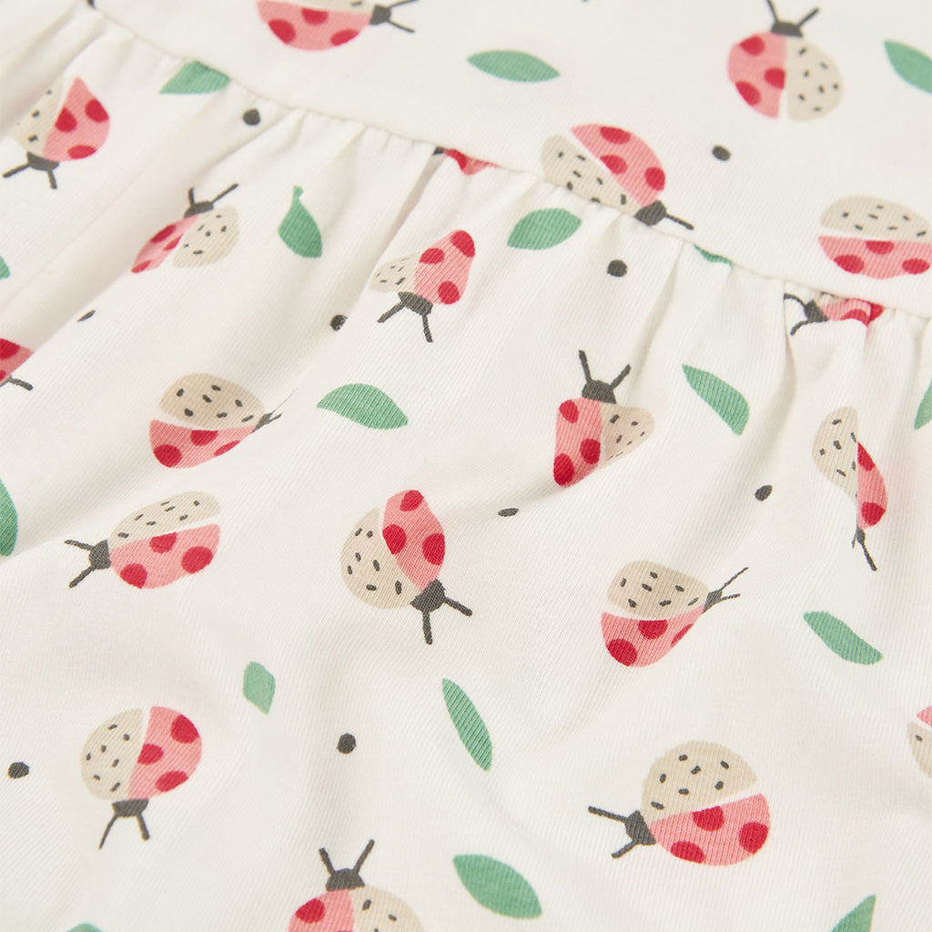 Vestito neonata cotone coccinelle