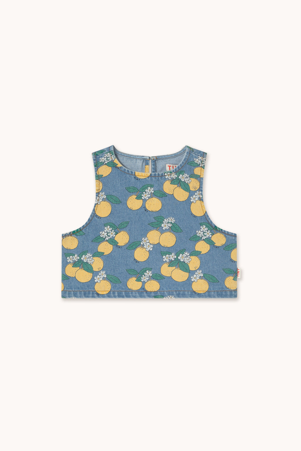 Top in denim arance