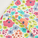 Felpa bambina girocollo fiori all over