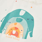 Completo neonata t-shirt giromanica e culotte a quadri