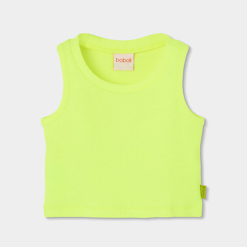 Canotta corta costine lime