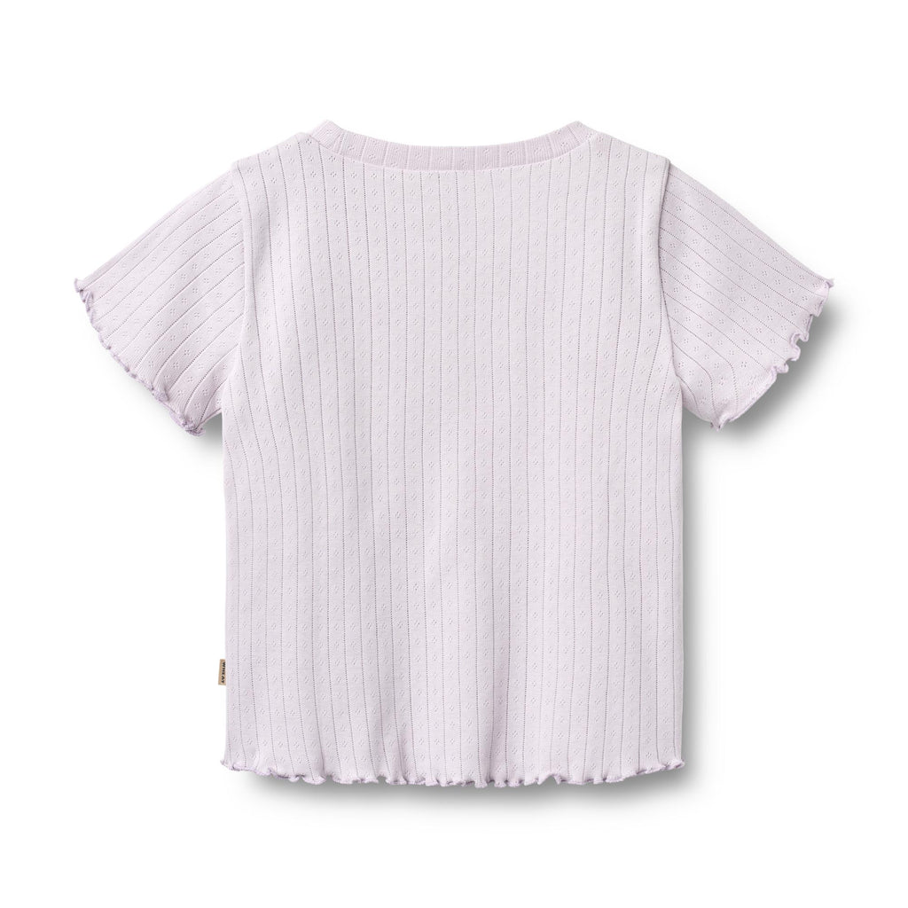 T-shirt mezza manica a coste Irene
