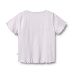 T-shirt mezza manica a coste Irene