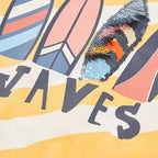 T-shirt mezza manica ‘waves'