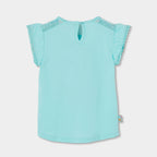 T-shirt giromanica con pon pon