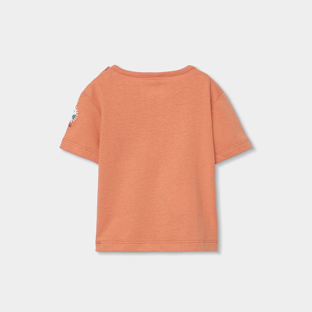 Completo neonato salopette e t-shirt mezza manica sole