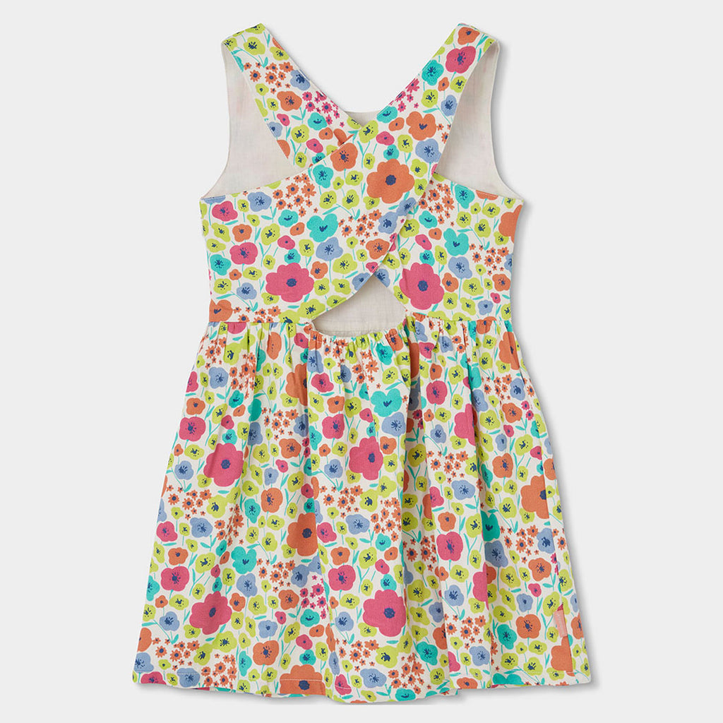Vestito bambina con incrocio retro