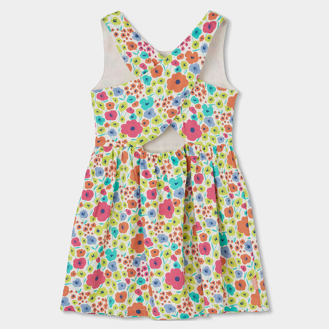 Vestito bambina con incrocio retro