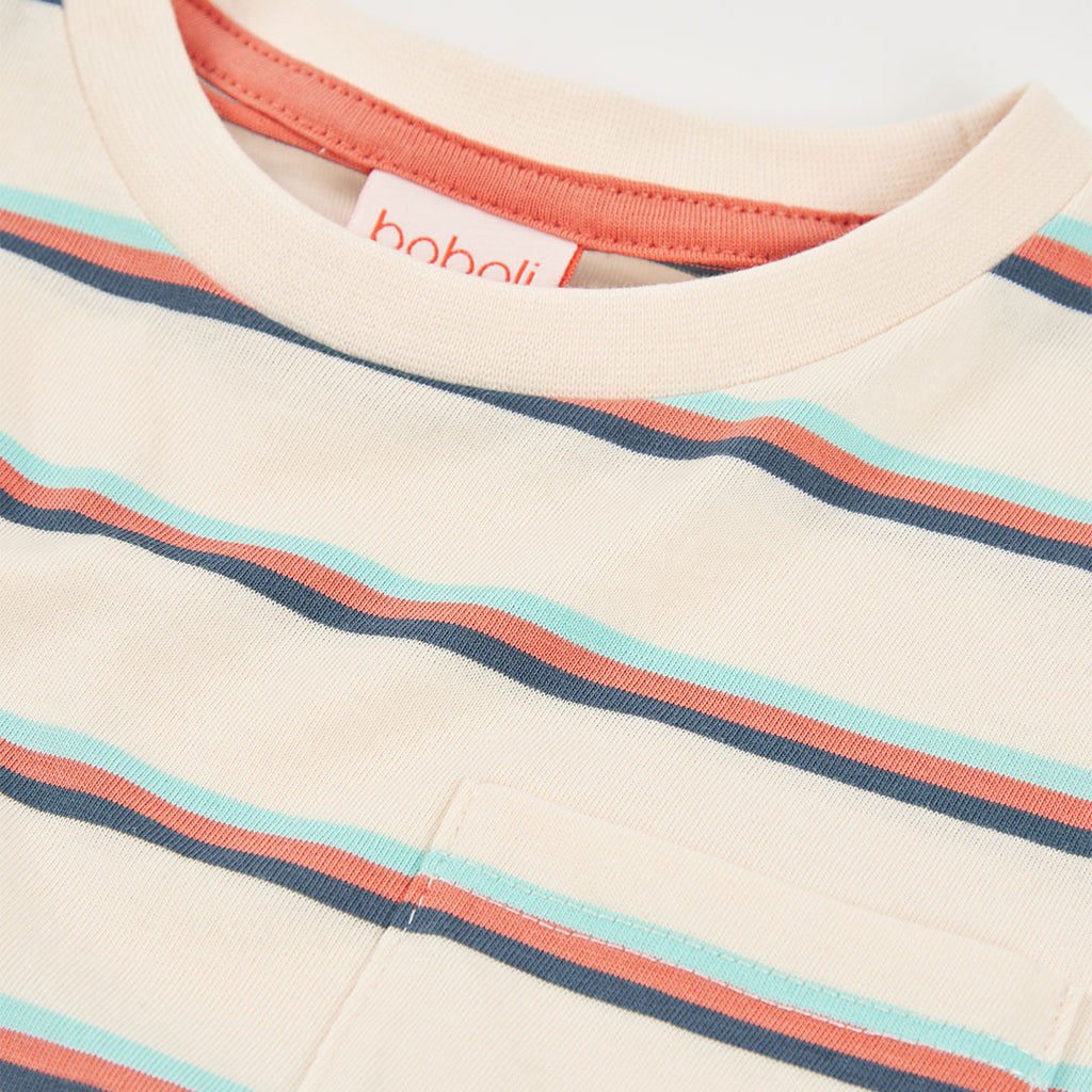 T-shirt mezza manica con taschino applicato