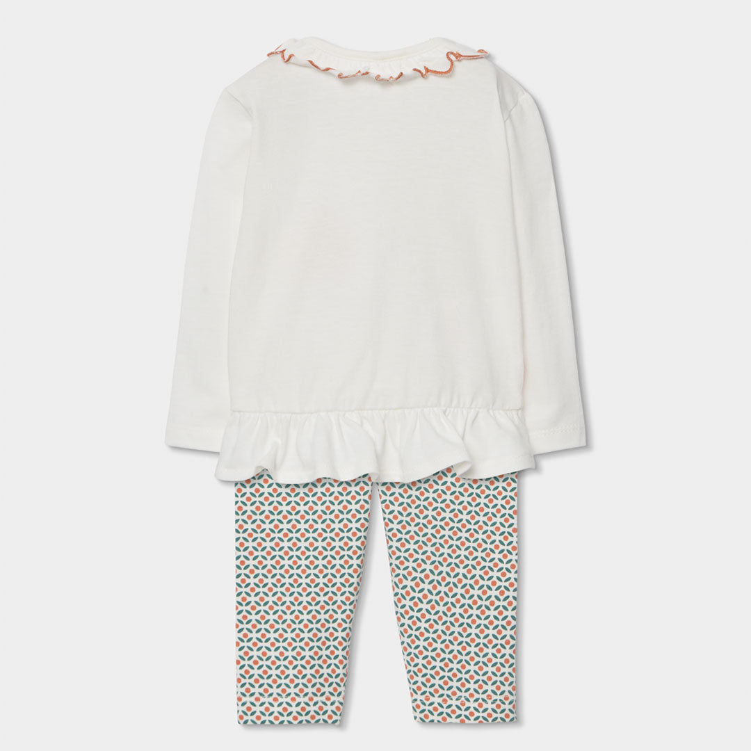 Completo neonata t-shirt manica lunga e leggings