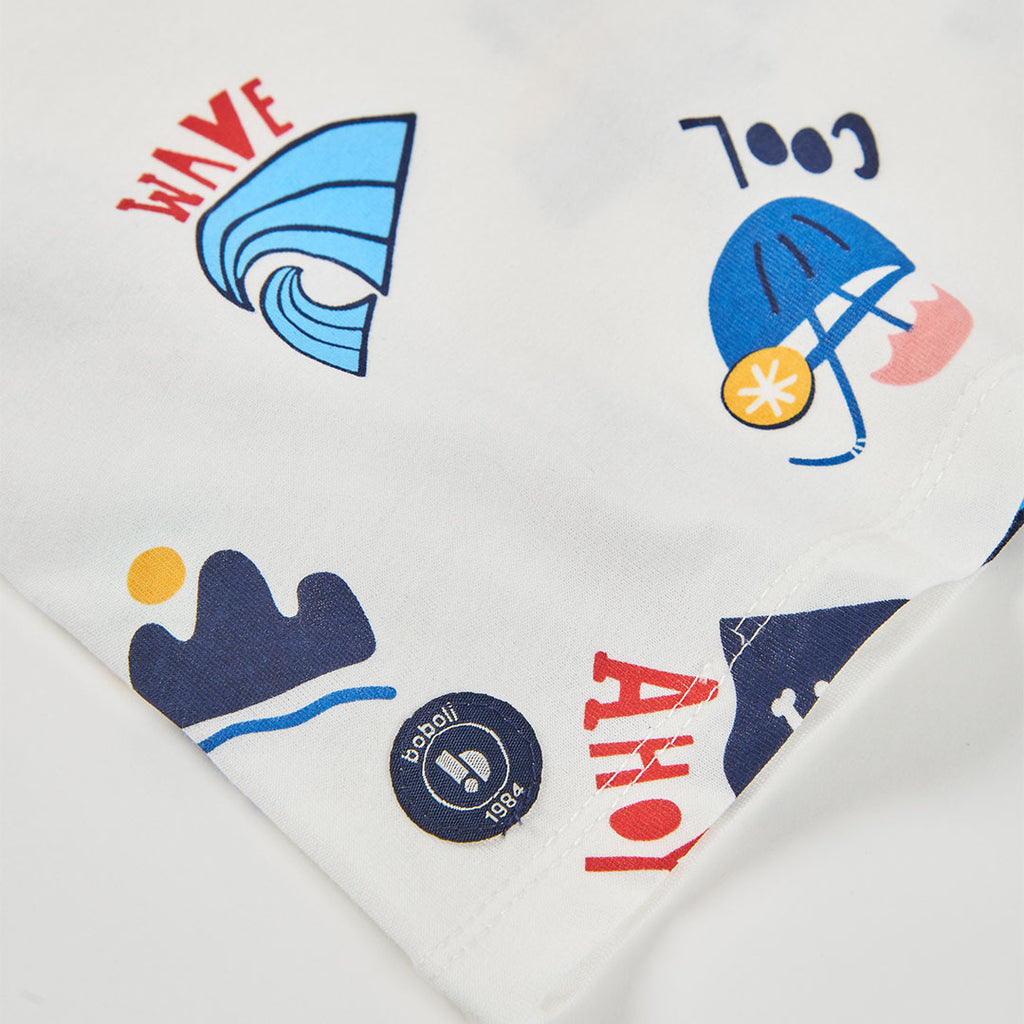 T-shirt mezza manica stampa all over