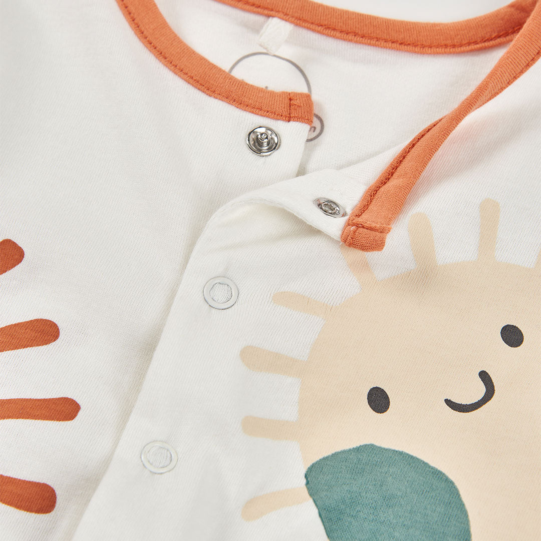 Tutina neonato con piedini sole