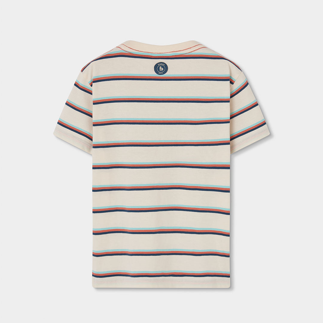 T-shirt mezza manica con taschino applicato