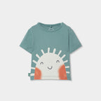 Completo neonato t-shirt mezza manica e pantaloncino sole