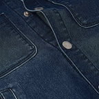 Giubbotto jeans cappuccio felpa
