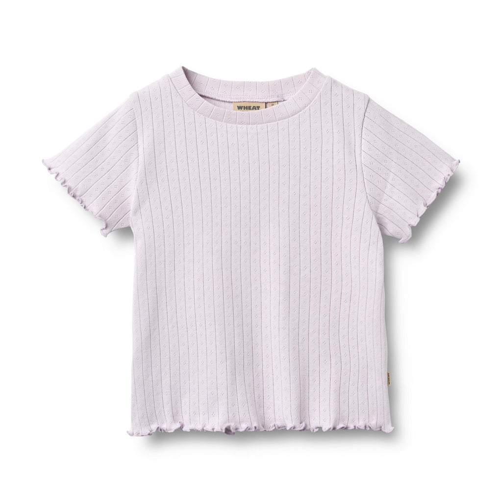 T-shirt mezza manica a coste Irene