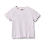 T-shirt mezza manica a coste Irene