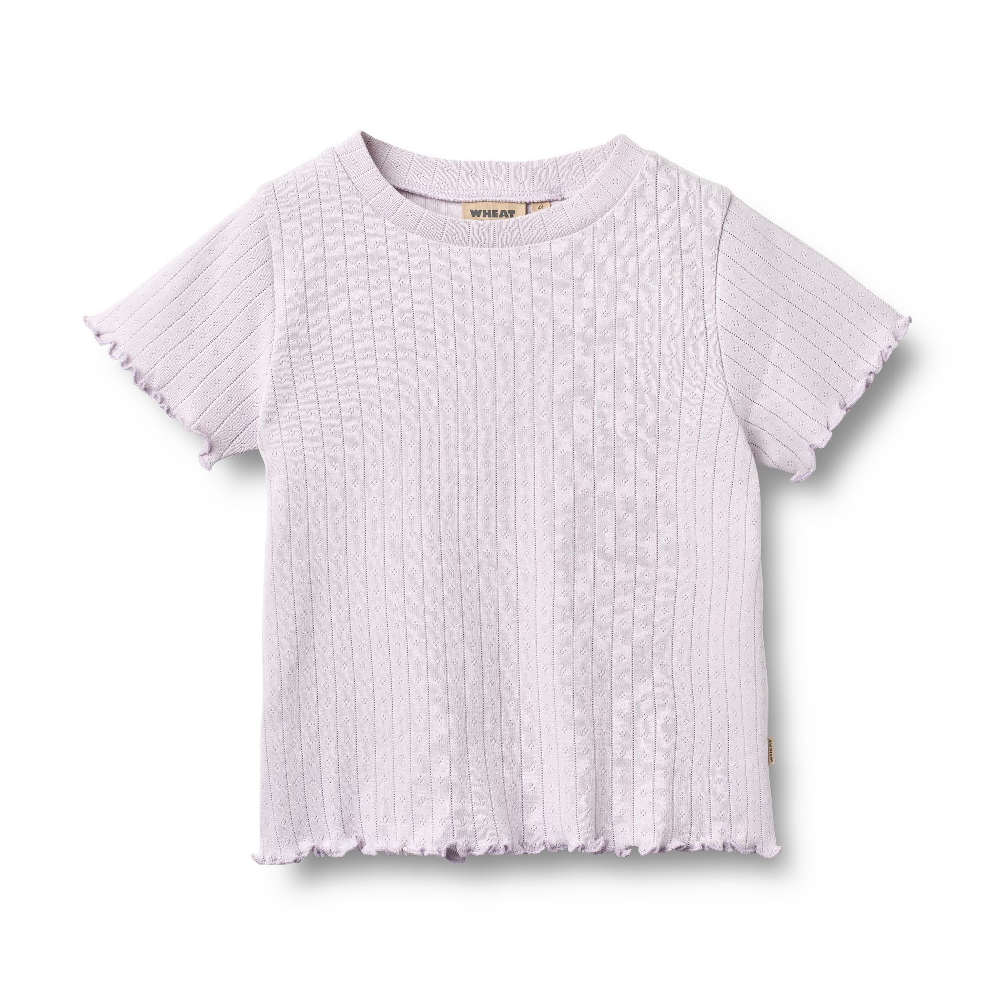 T-shirt mezza manica a coste Irene