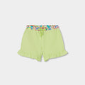 Short cotone vichy verde