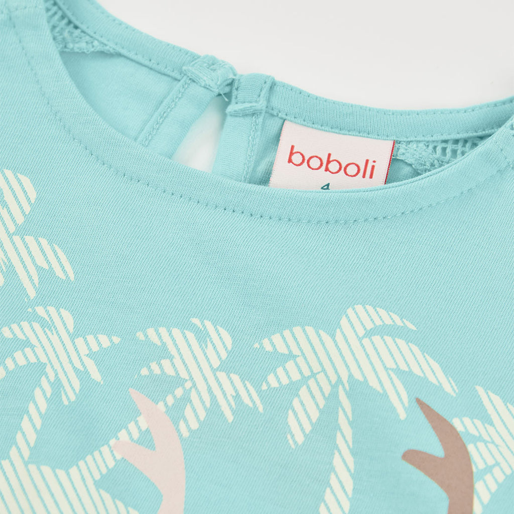 T-shirt giromanica con pon pon