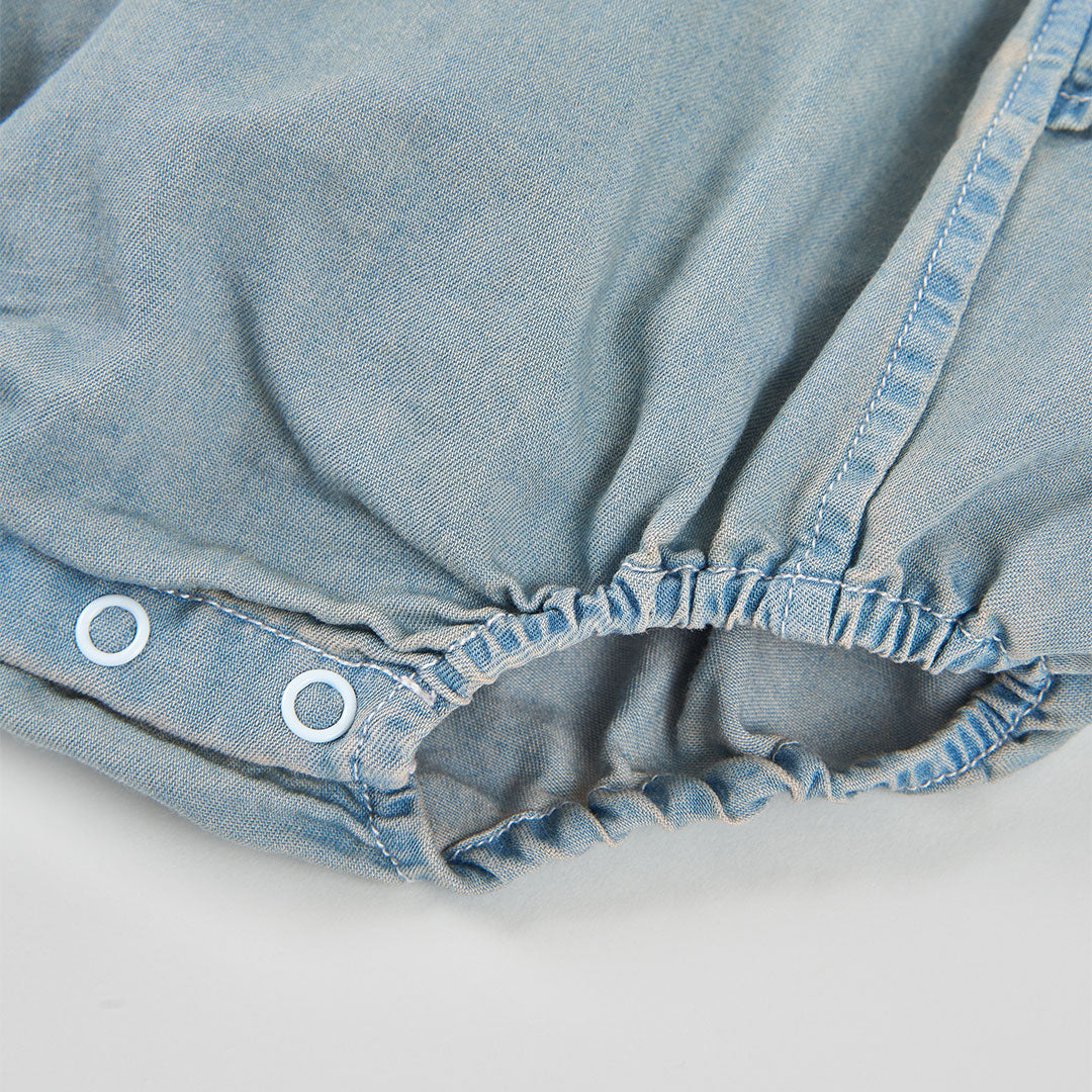 Completo salopette e t-shirt mezza manica neonata elefanti