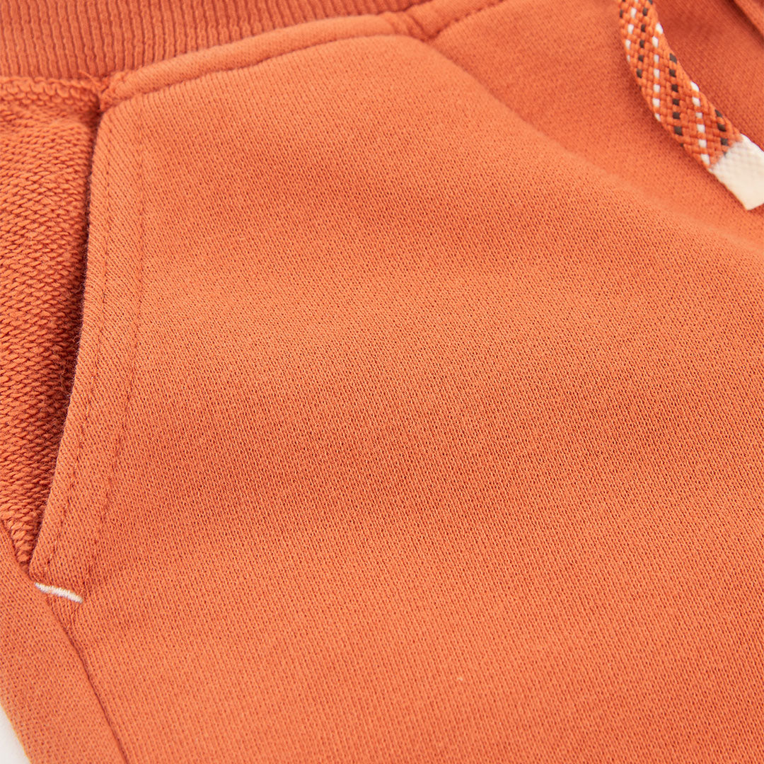 Short felpa leggera bambino arancio
