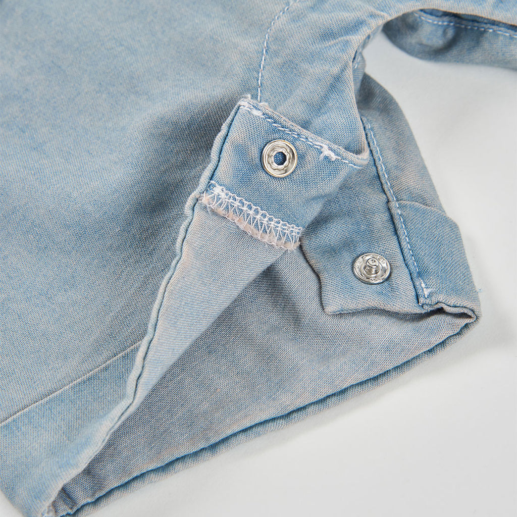 Completo polo mezza manica mille righe short neonato