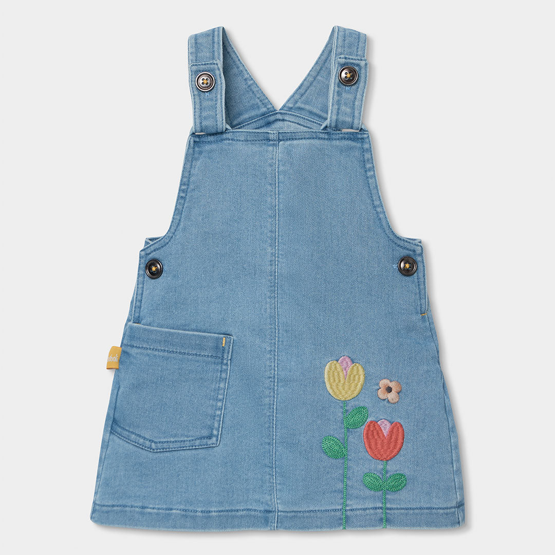 Completo salopette gonna e t-shirt mezza manica