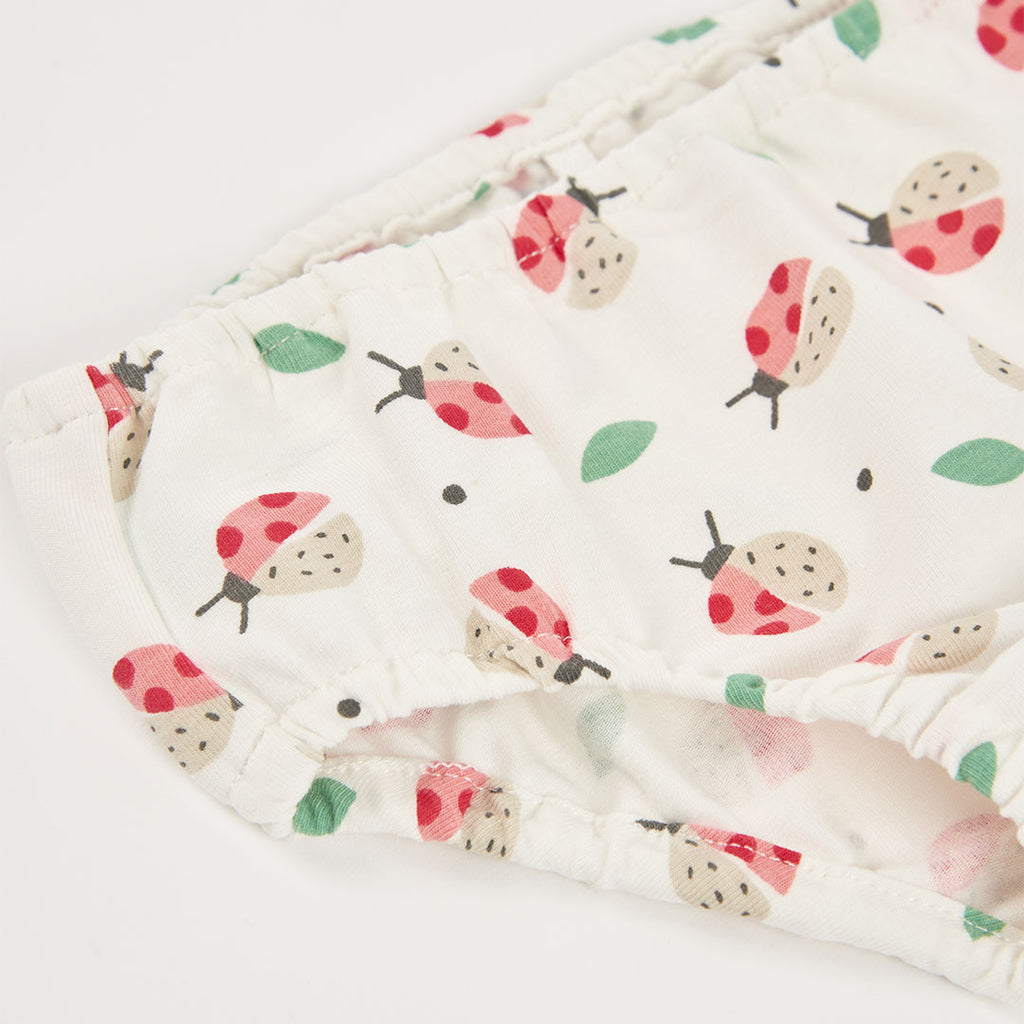 Vestito neonata cotone coccinelle