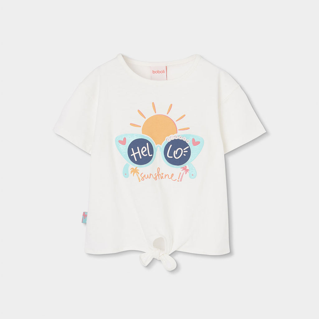 T-shirt mezza manica nodo
