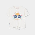 T-shirt mezza manica nodo
