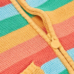 Cardigan maglia righe colorate