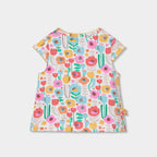 Completo salopette gonna e t-shirt mezza manica