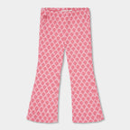Leggings a zampa bambina fantasia fiori