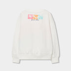 Felpa girocollo strisce colorate