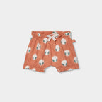 Completo neonata camicetta con orlo tondo e culotte 
