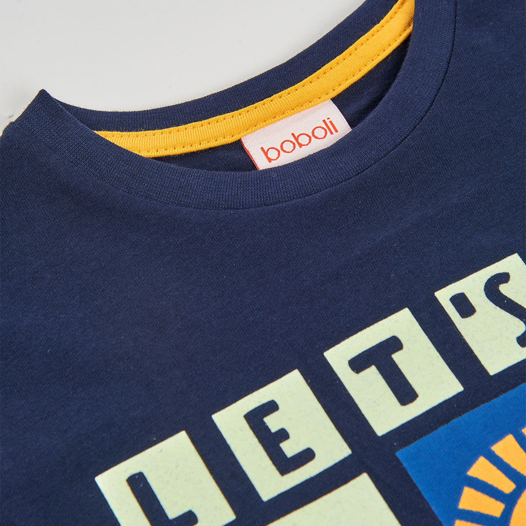 T-shirt mezza manica ‘let’s go surfing’