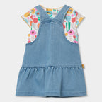 Completo salopette gonna e t-shirt mezza manica