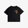 T-shirt mezza manica nera Milky Way