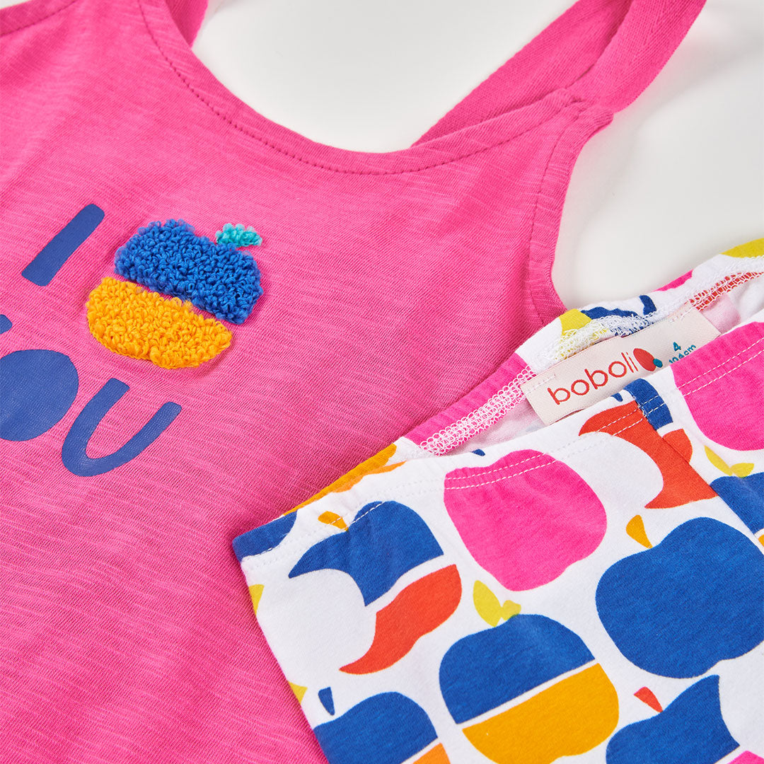 Completo bambina canotta e leggings 3/4