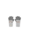 Guanti grigi con paillettes bambina