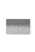 Scaldacollo maglia grigio con paillettes bambina