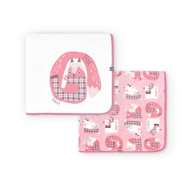 Coperta ciniglia "animali" per neonati - multicolore - immagine 2