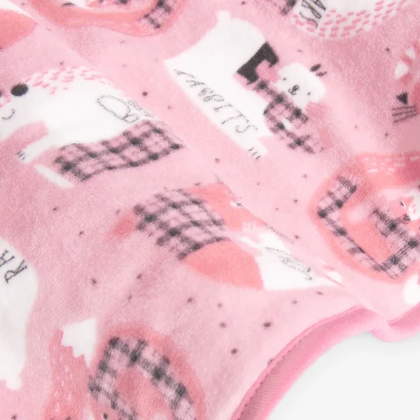 Coperta ciniglia "animali" per neonati - multicolore - immagine 8