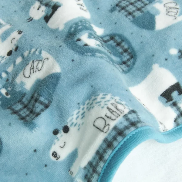 Coperta ciniglia "animali" per neonati - multicolore - immagine 7