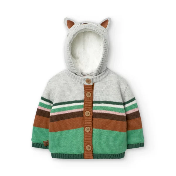 Cardigan con orecchie da volte