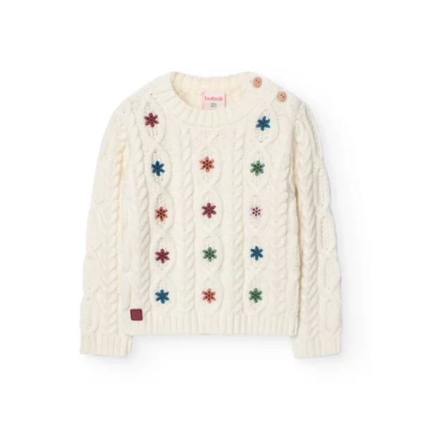 Maglione con trecce