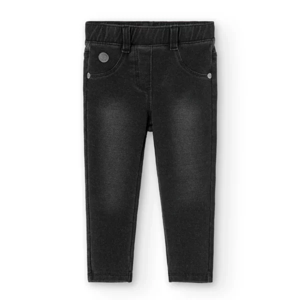 Pantaloni elasticizzati denim per bimba  - multicolore - immagine 5