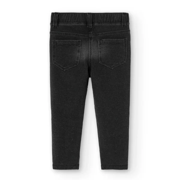 Pantaloni elasticizzati denim per bimba  - multicolore - immagine 6